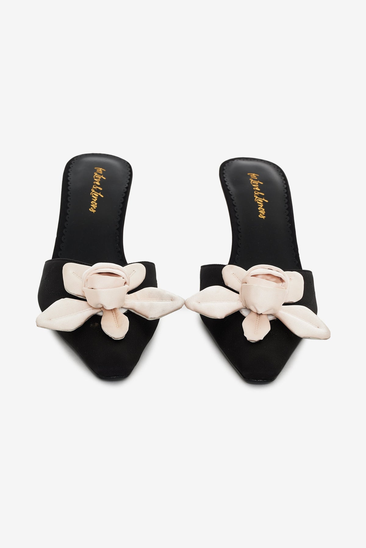 Claudine Mule Heel Black - For Love & Lemons