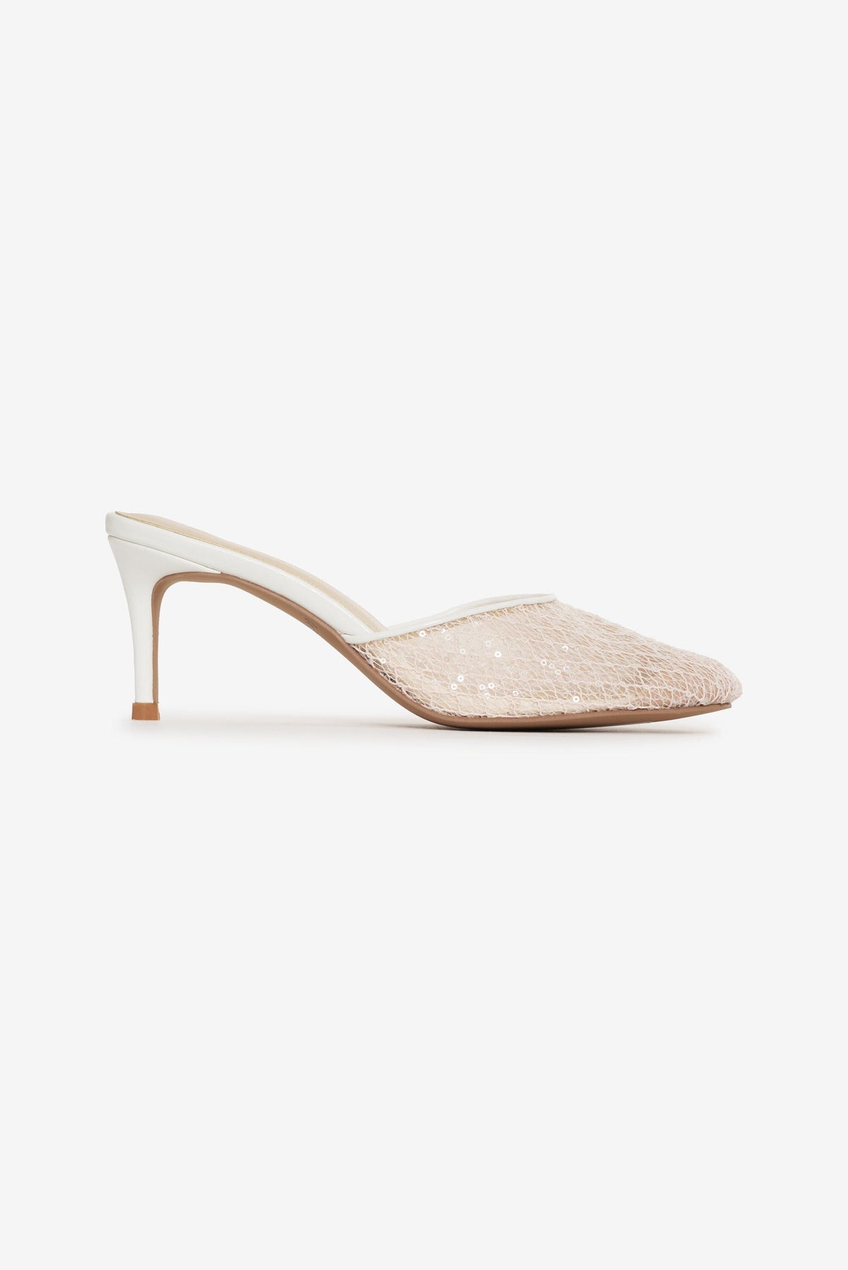 Claudia Lace Heel White - For Love & Lemons