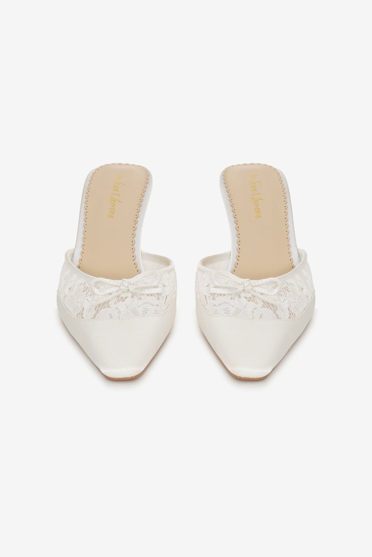 Beatrice Lace Mule White - For Love & Lemons