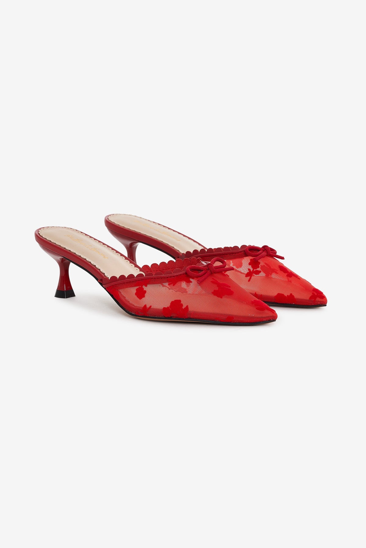 Sylvie Mule Heel Red - For Love & Lemons
