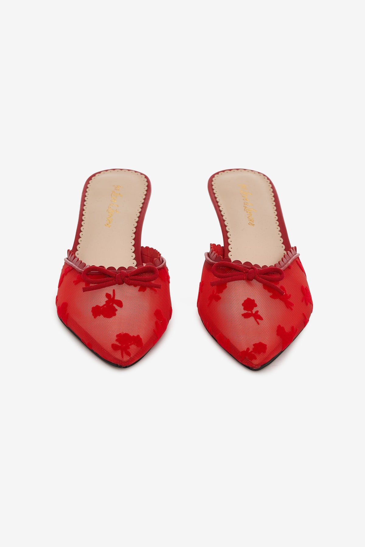 Sylvie Mule Heel Red - For Love & Lemons