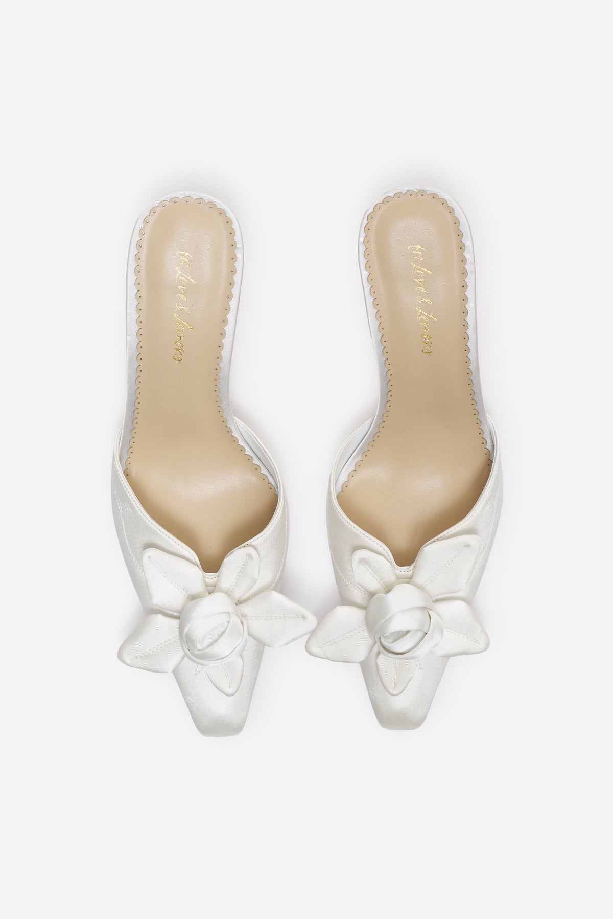 Noelle Rosette Mule White - For Love & Lemons