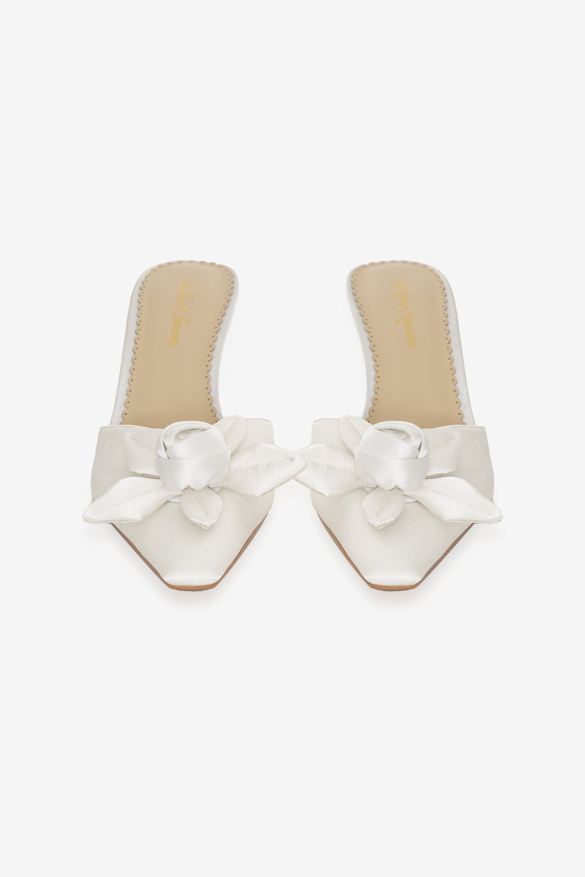 Noelle Rosette Mule White - For Love & Lemons