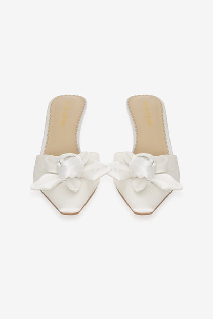 Noelle Rosette Mule White - For Love & Lemons