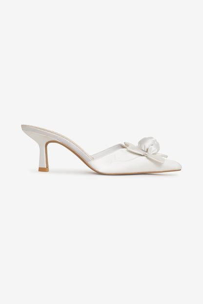 Noelle Rosette Mule White - For Love & Lemons