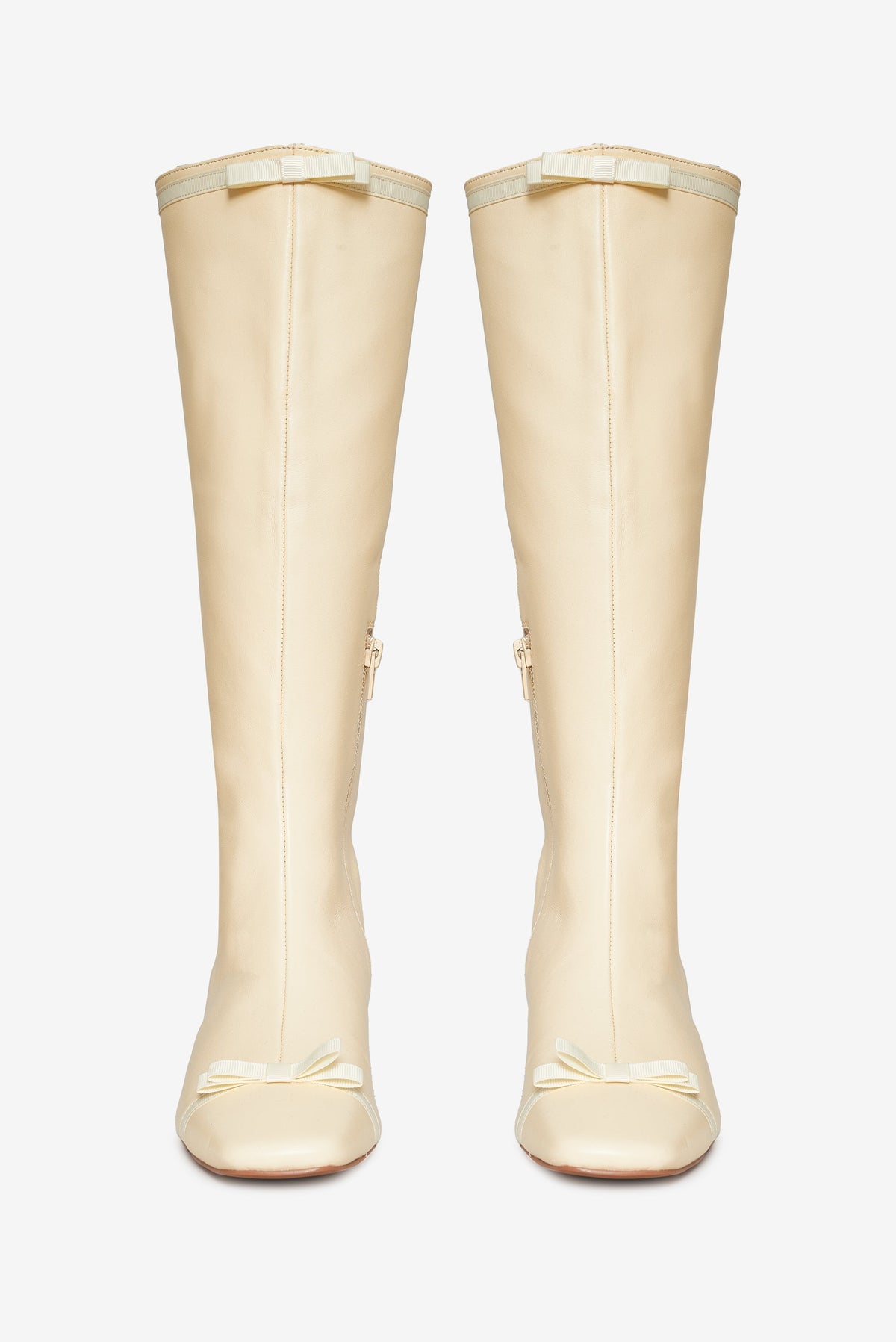 Claudine Cap Toe Boot Cream - For Love & Lemons
