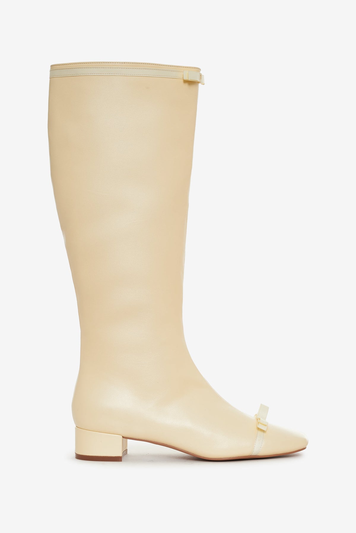 Claudine Cap Toe Boot Cream - For Love & Lemons