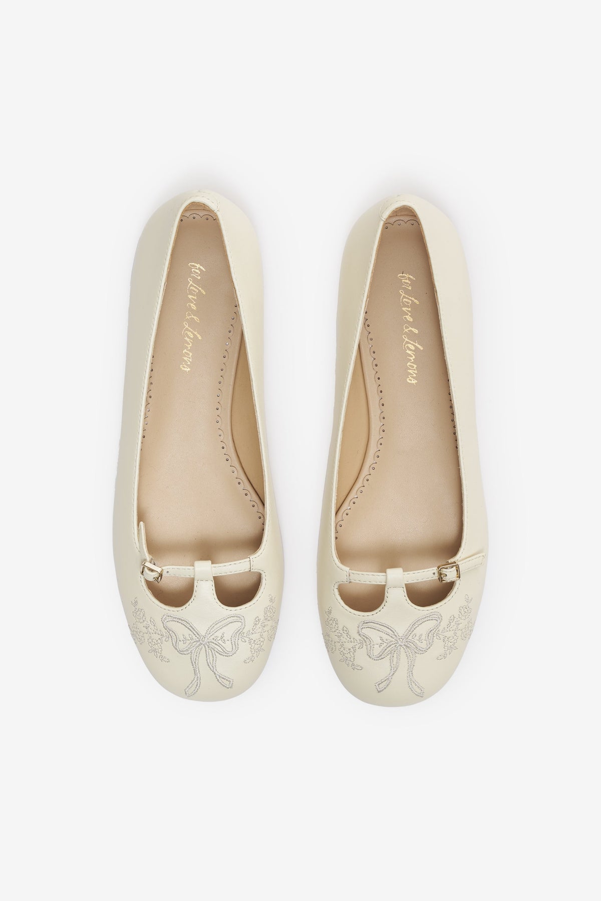 Amelia Ballet Flat Cream - For Love & Lemons