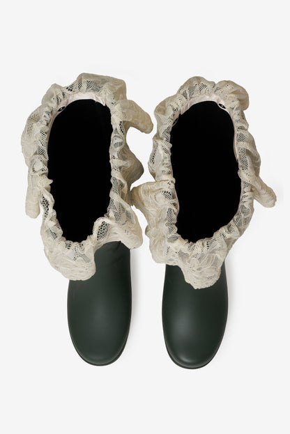 Brigitta Rain Boot Evergreen - For Love & Lemons