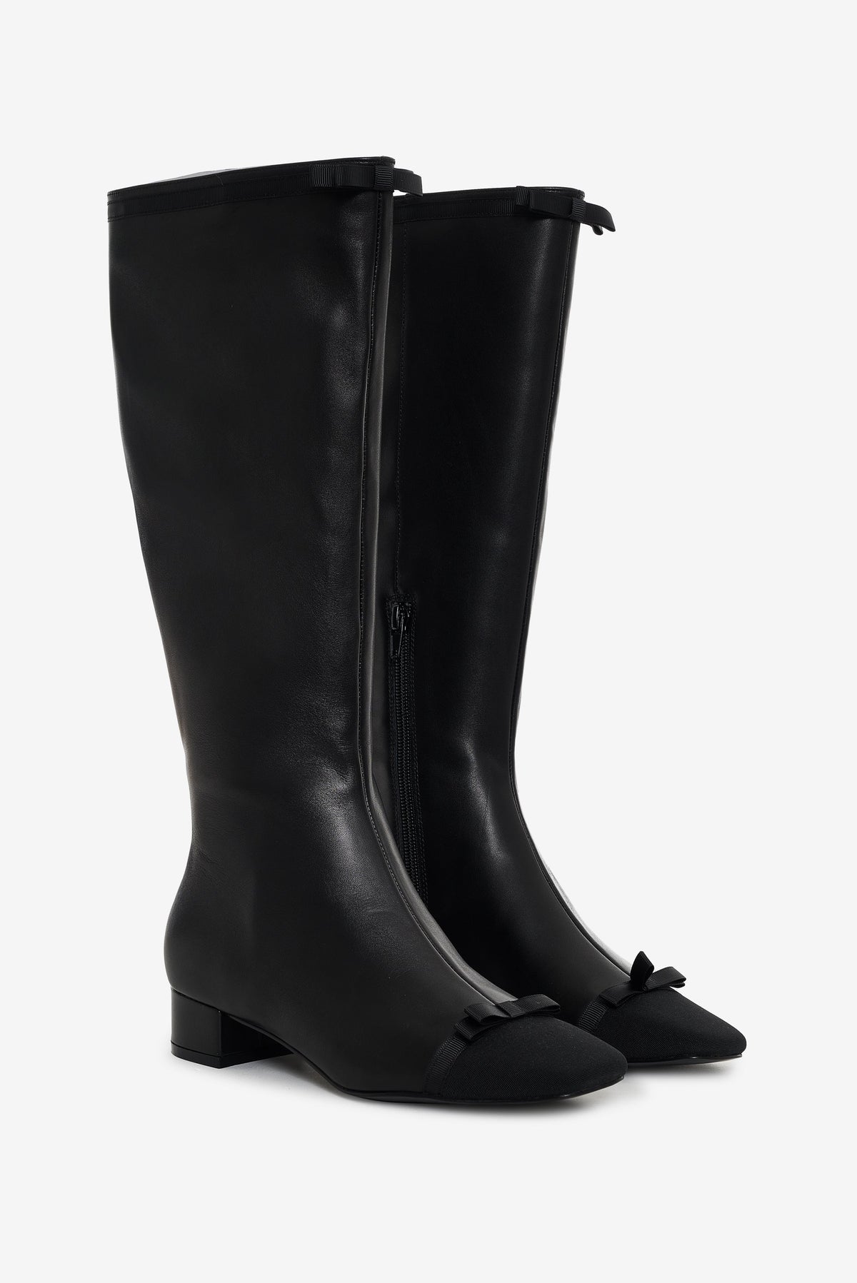 Claudine Cap Toe Boot Black - For Love & Lemons