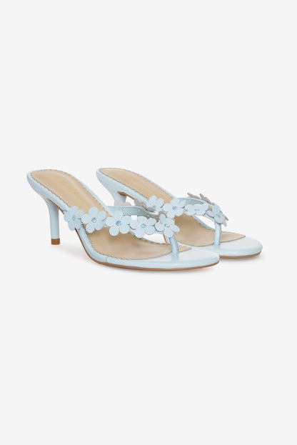 Gia Floral Heel Blue - For Love & Lemons
