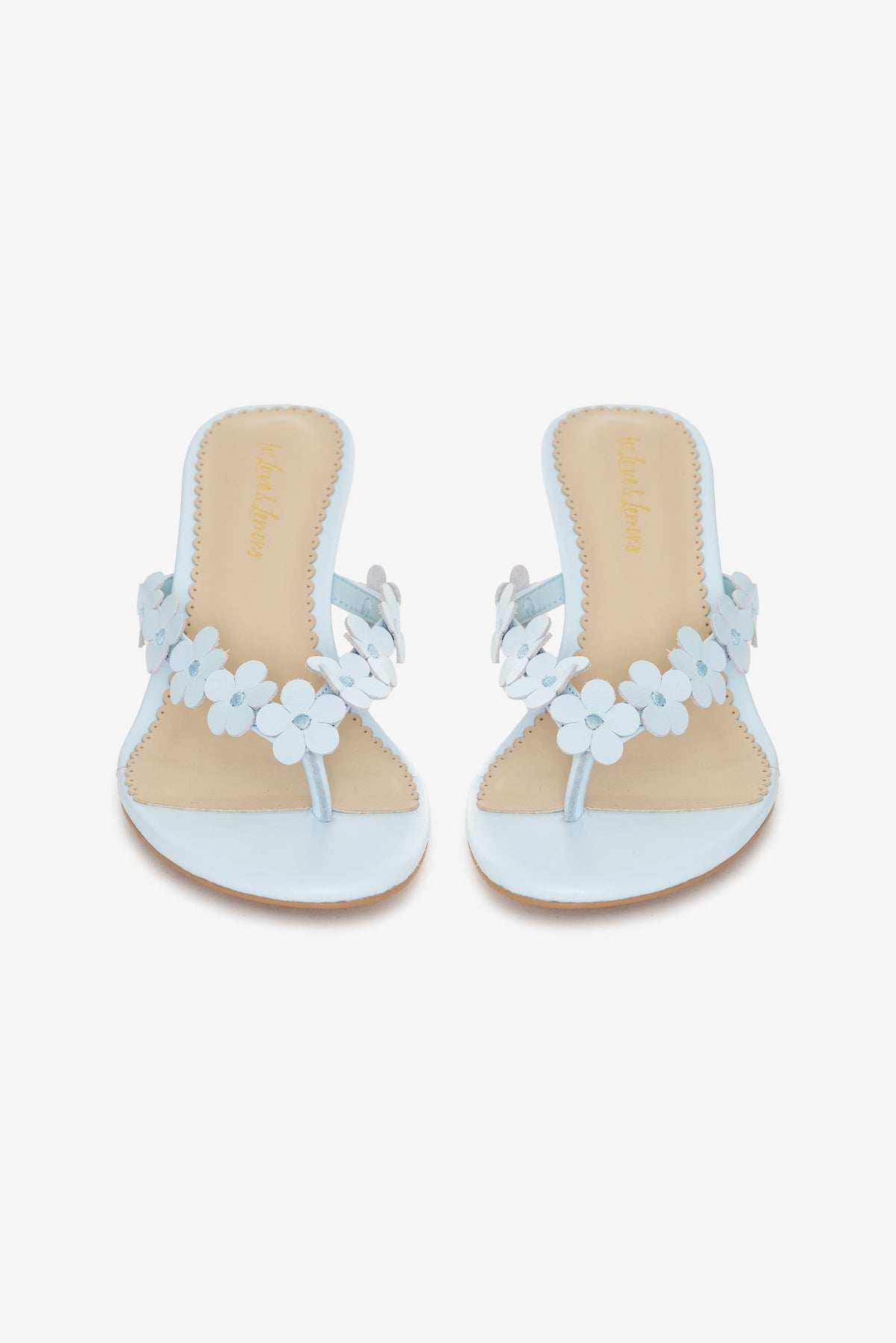 Gia Floral Heel Blue - For Love & Lemons