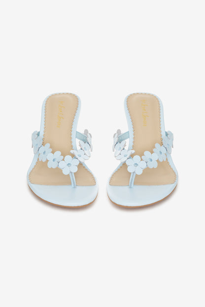 Gia Floral Heel Blue - For Love & Lemons