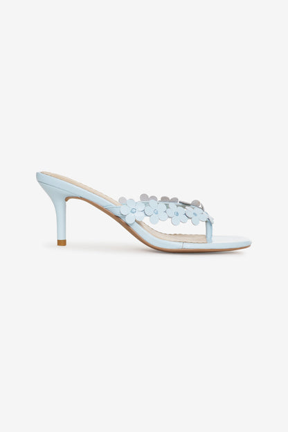 Gia Floral Heel Blue - For Love & Lemons