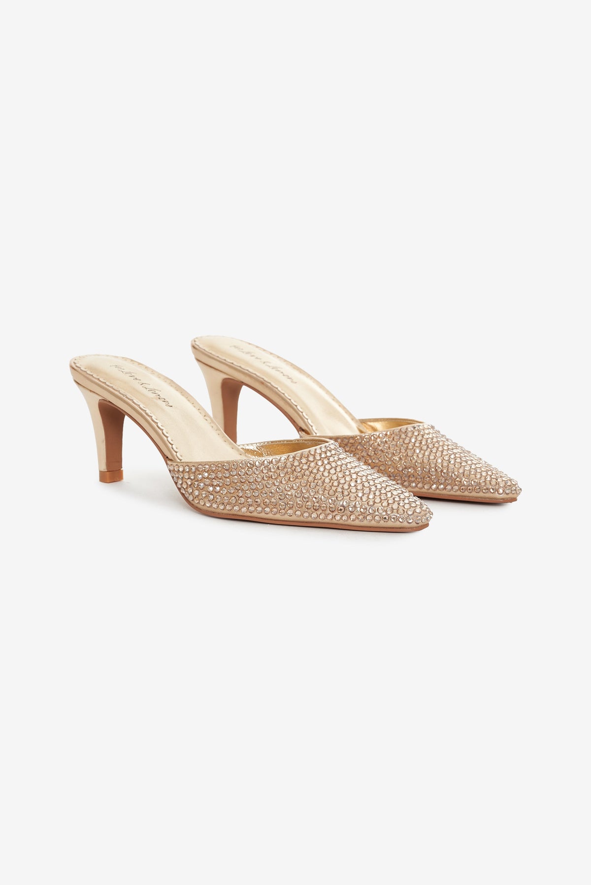 Cleo Mule Heel Gold - For Love & Lemons