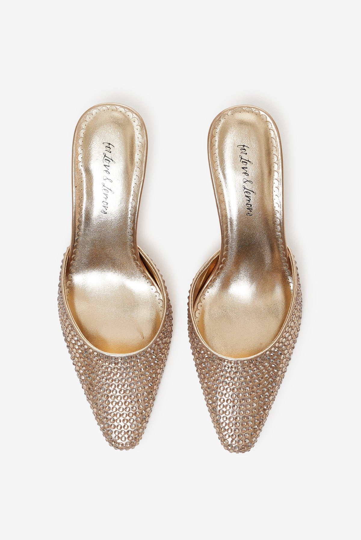 Cleo Mule Heel Gold - For Love & Lemons