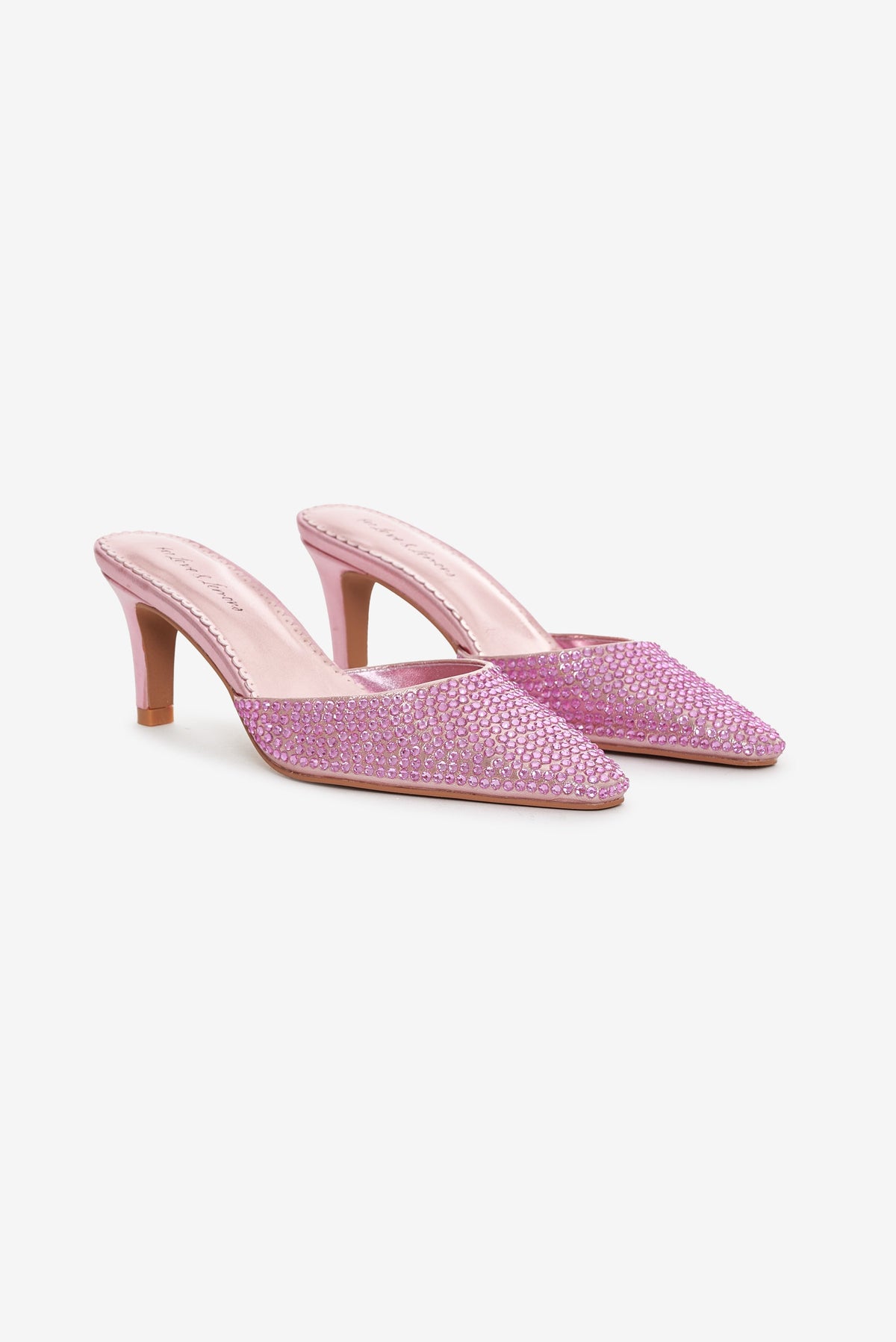Cleo Mule Heel Baby Pink - For Love & Lemons