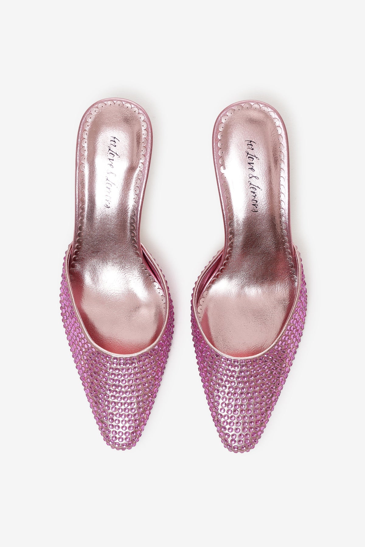 Cleo Mule Heel Baby Pink - For Love & Lemons