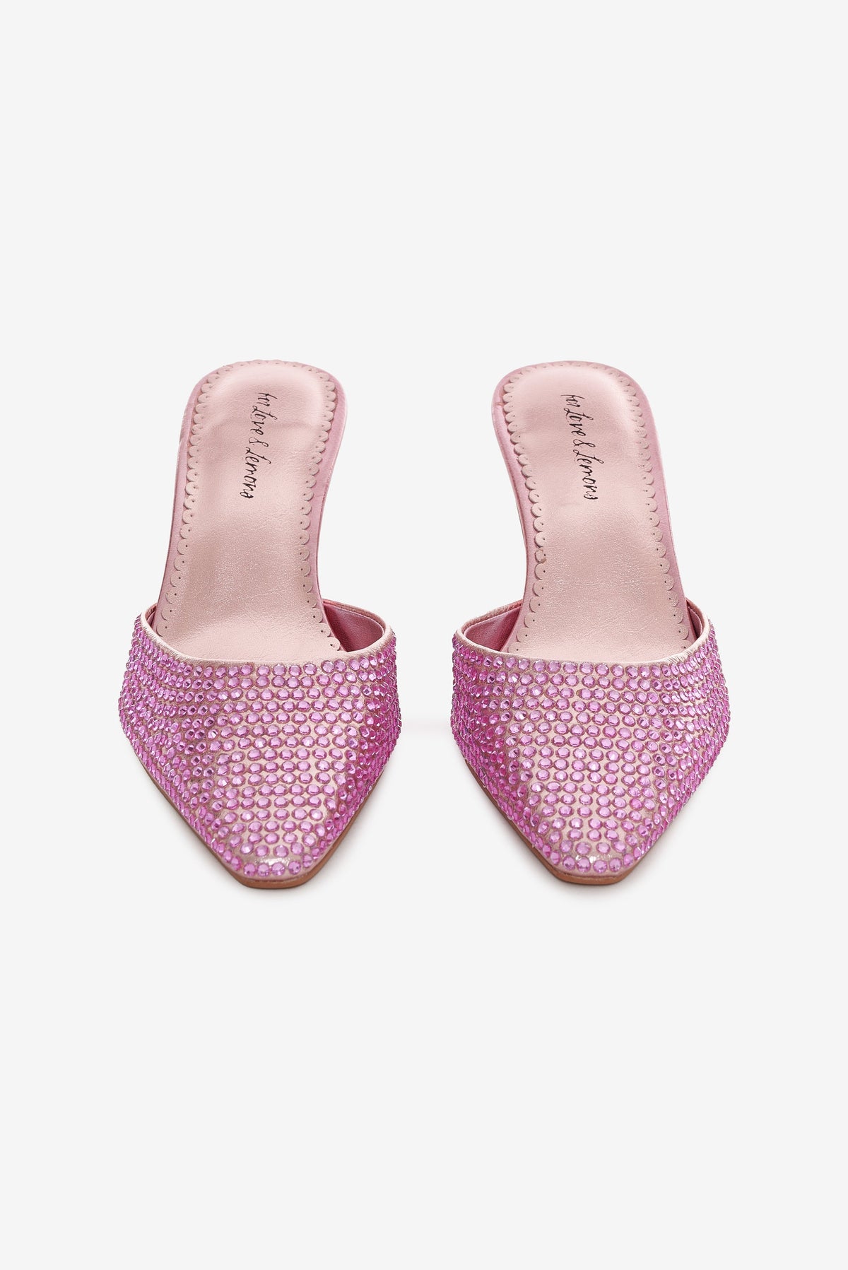 Cleo Mule Heel Baby Pink - For Love & Lemons