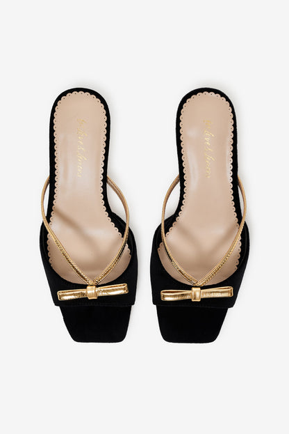 Grace Mule Heel Black - For Love & Lemons
