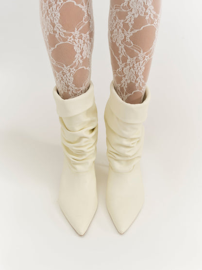 Verbana Slouch Boot Cream - For Love & Lemons