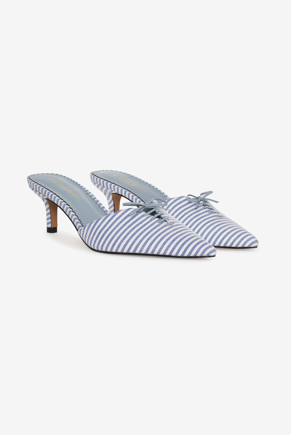 Amy Linen Mule Blue - For Love & Lemons