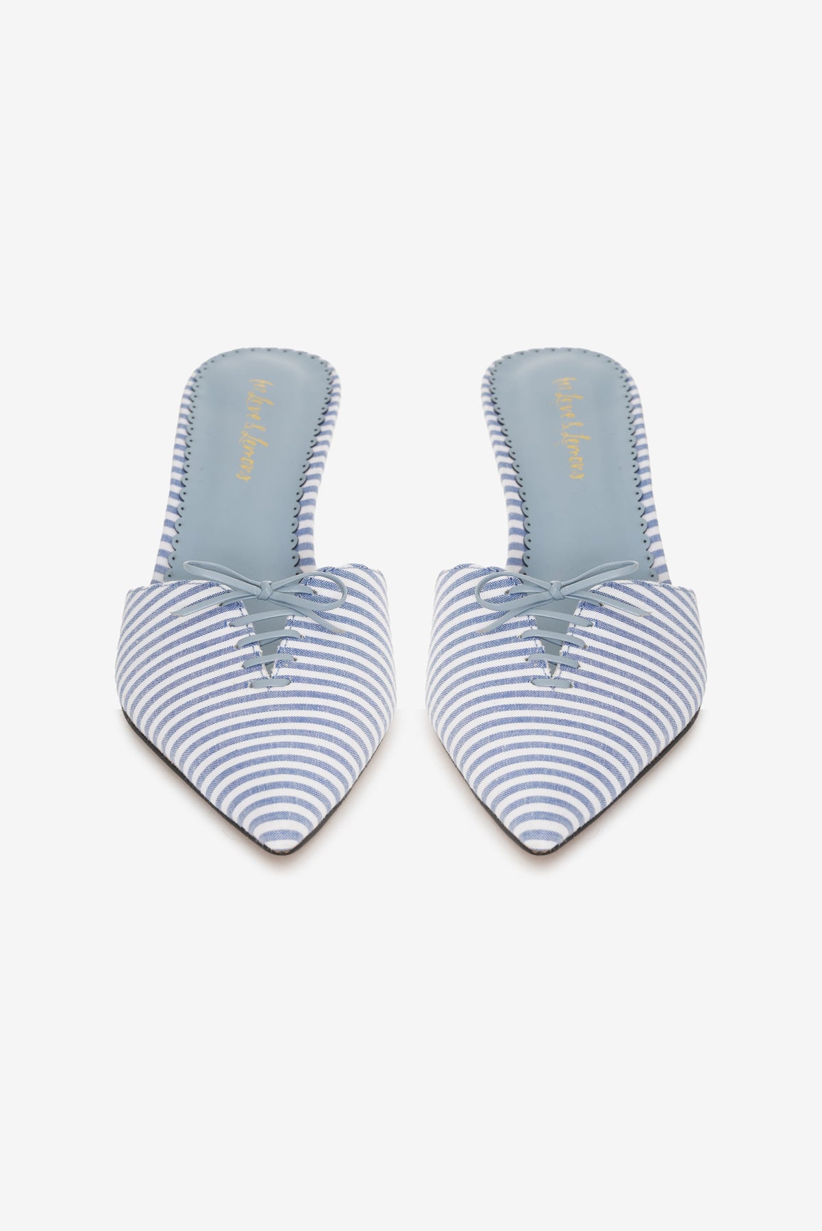 Amy Linen Mule Blue - For Love & Lemons