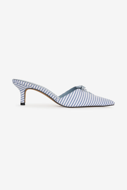 Amy Linen Mule Blue - For Love & Lemons