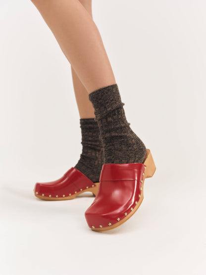 Adahlia Clog Red - For Love & Lemons