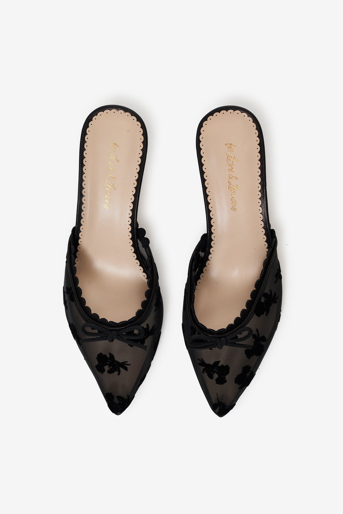 Sylvie Mule Heel Black - For Love & Lemons