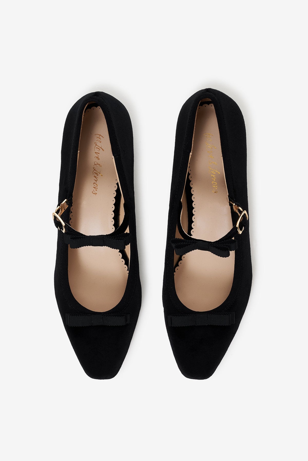 Lucia Velvet Mary Jane Black - For Love & Lemons
