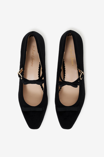 Lucia Velvet Mary Jane Black - For Love & Lemons