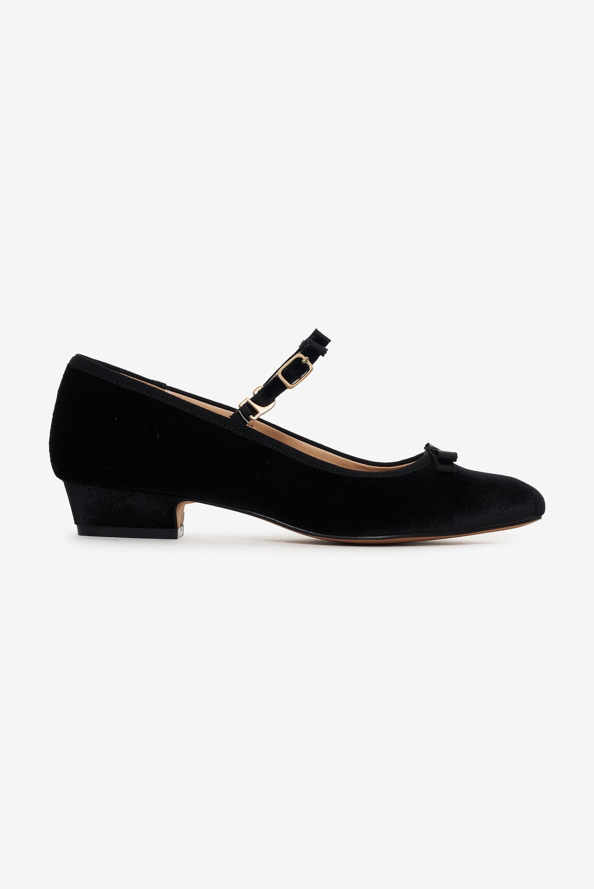 Lucia Velvet Mary Jane Black - For Love & Lemons