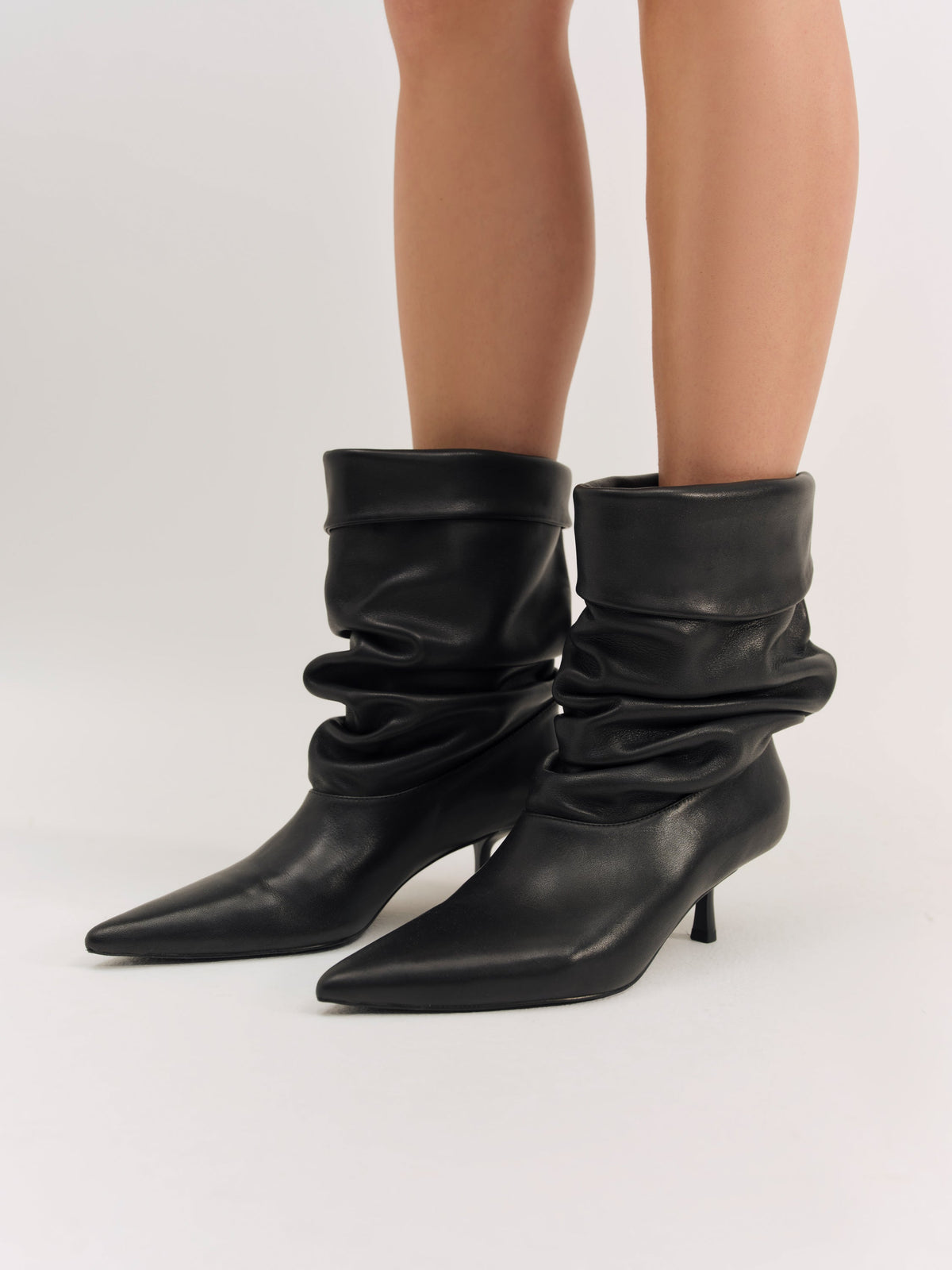 Verbana Slouch Boot Black - For Love & Lemons