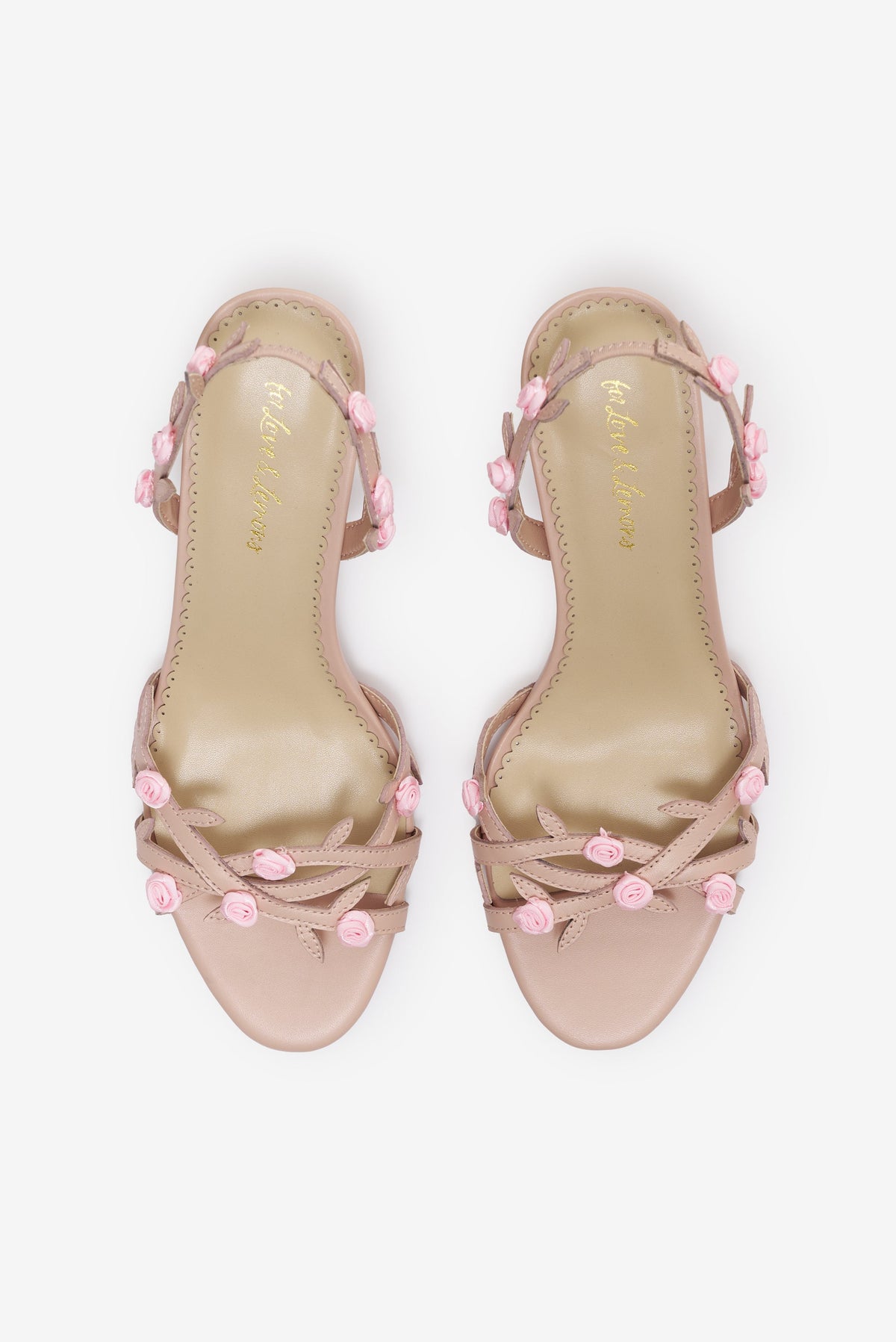 Rosalie Vine Slingback Heel Nude - For Love & Lemons