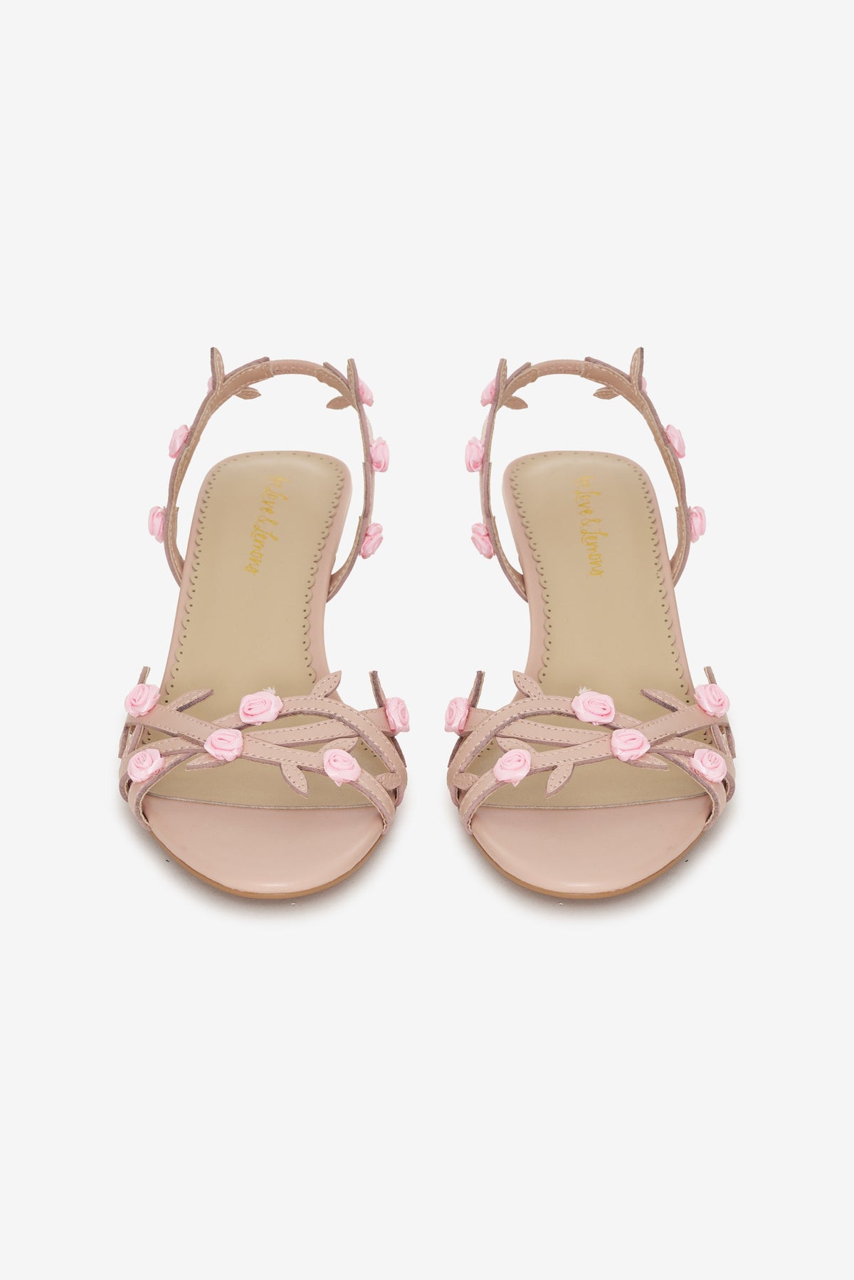 Rosalie Vine Slingback Heel Nude - For Love & Lemons