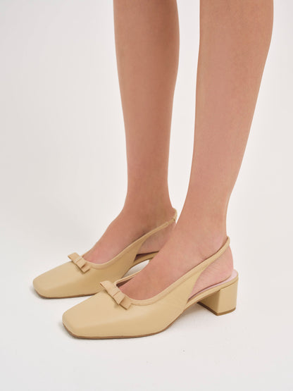 Josie Mule Heel Nude - For Love & Lemons