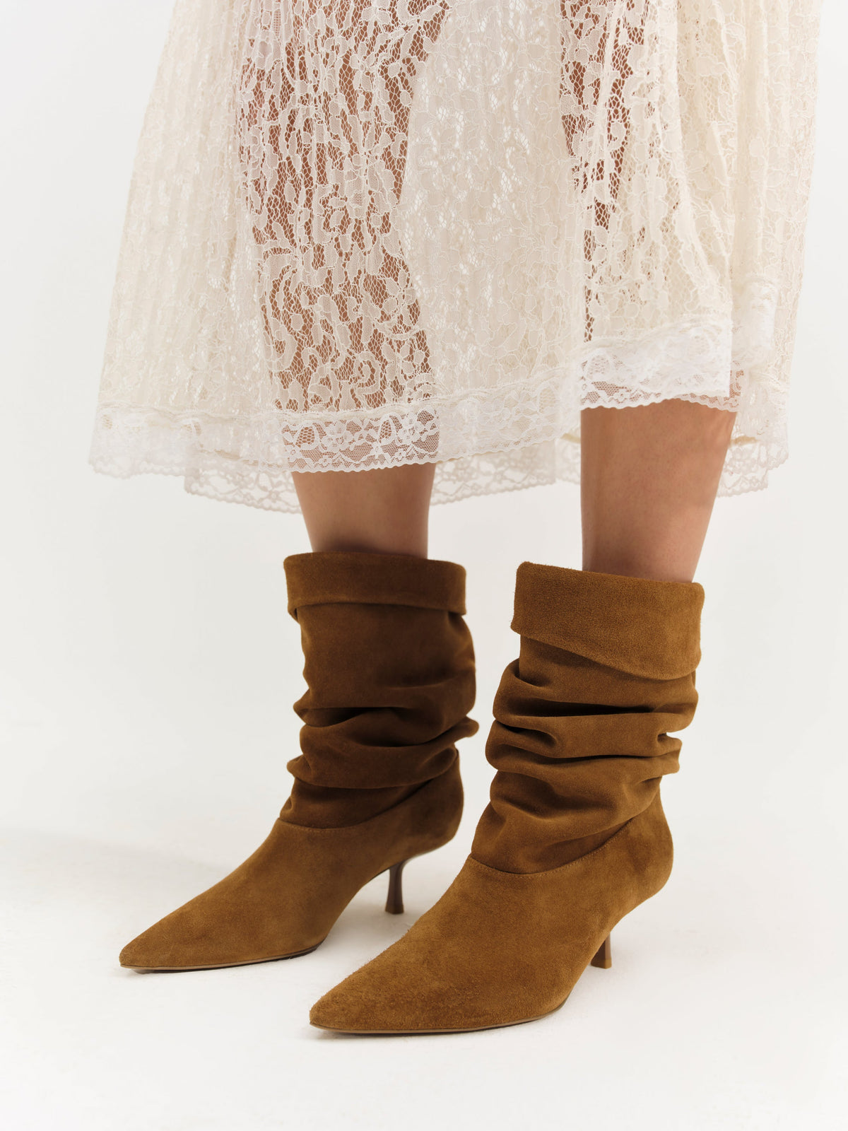Verbana Slouch Boot Brown - For Love & Lemons