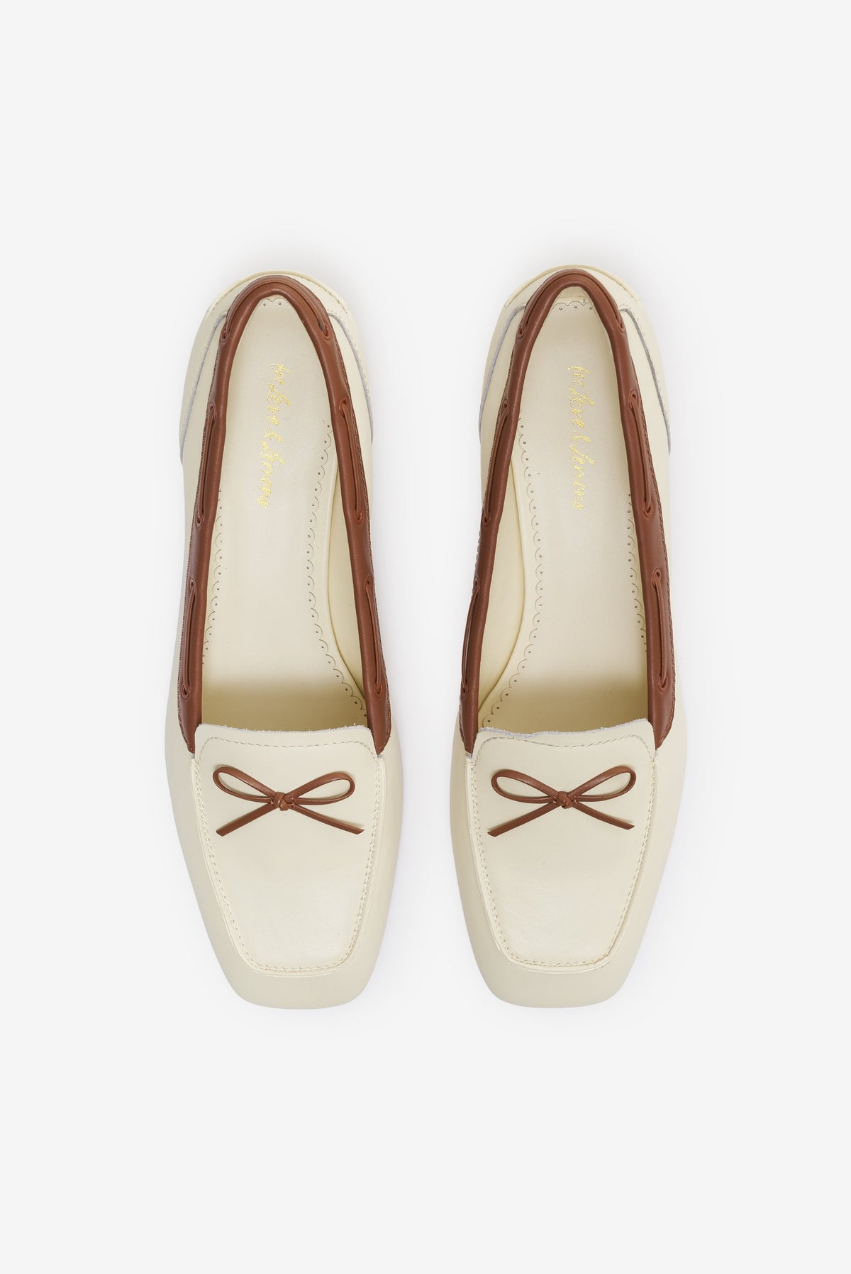 Sutton Heeled Boat Shoe Cream - For Love & Lemons