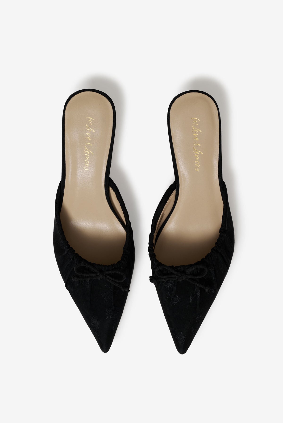 Colette Mule Heel Black - For Love & Lemons