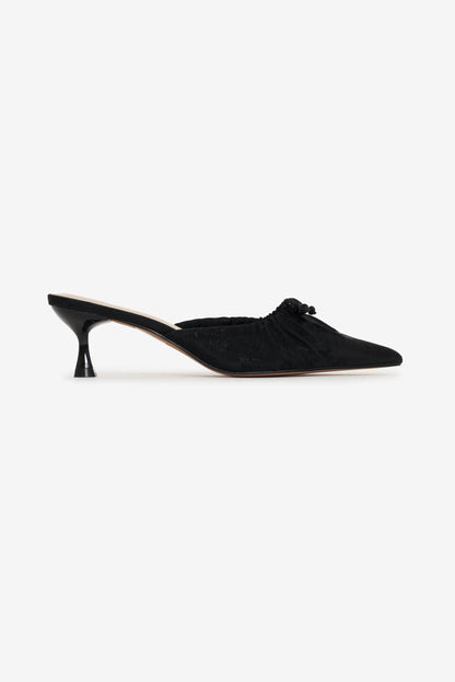 Colette Mule Heel Black - For Love & Lemons