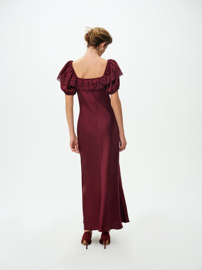 Cove Maxi Dress Bordeaux - For Love & Lemons