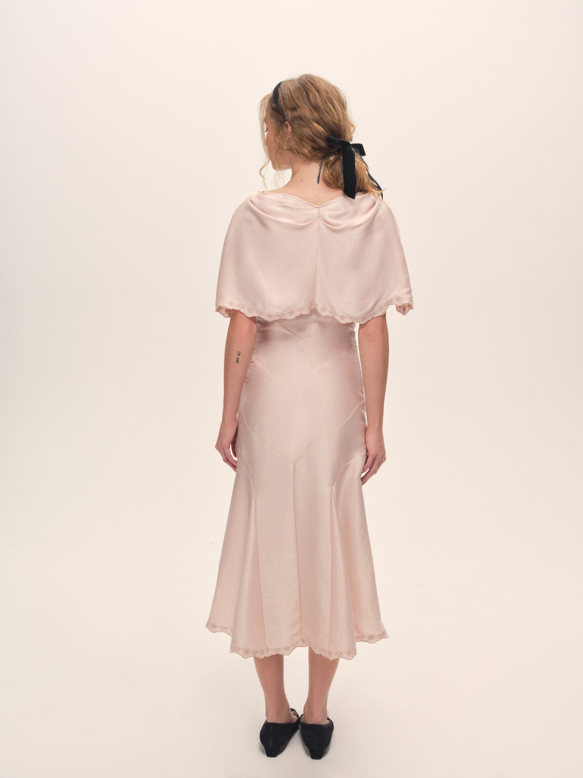 Luna Midi Dress Pale Pink - For Love & Lemons