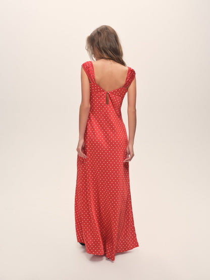 Emmaline Maxi Dress Red - For Love & Lemons