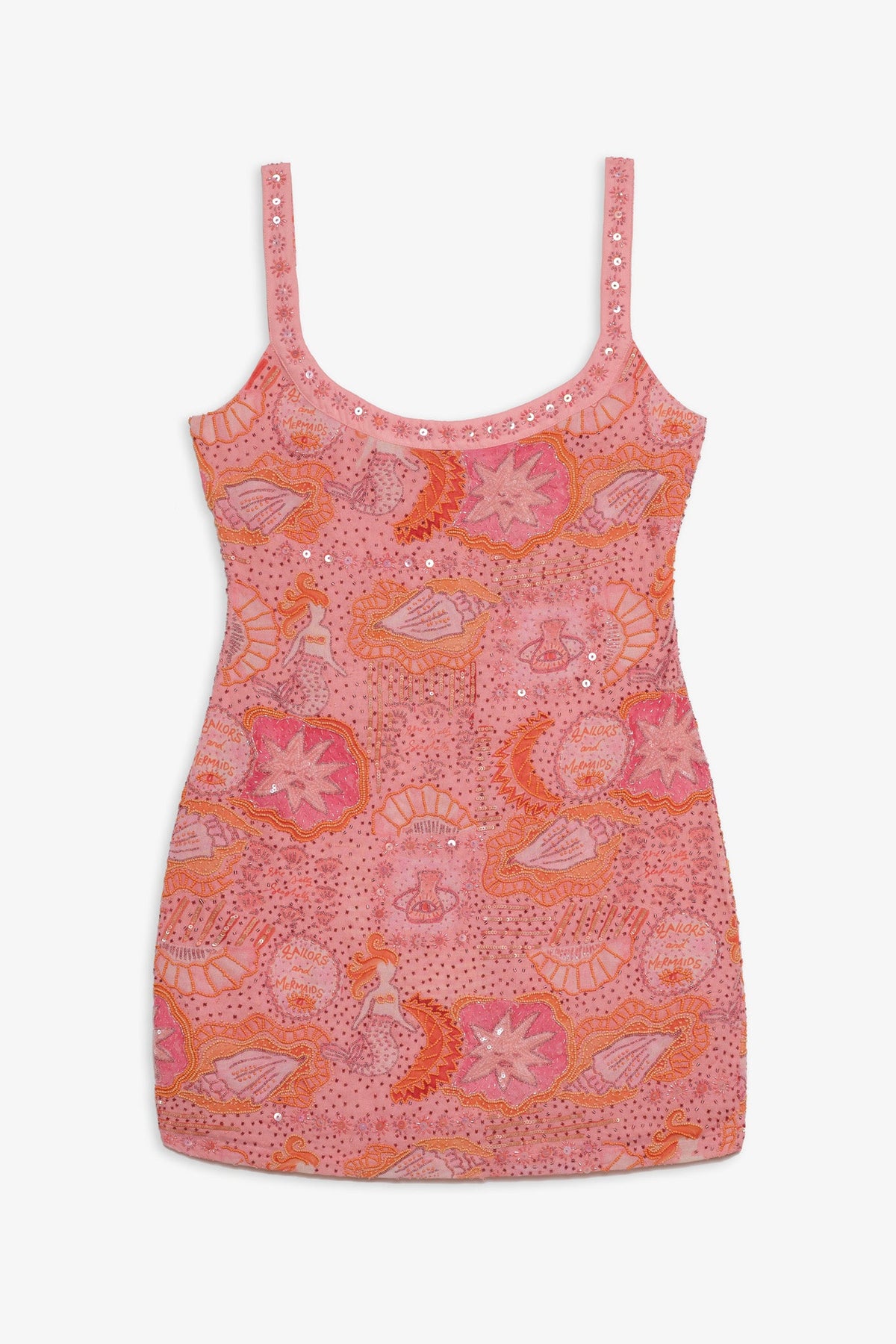 Tide Pool Mini Dress Apricot - For Love & Lemons