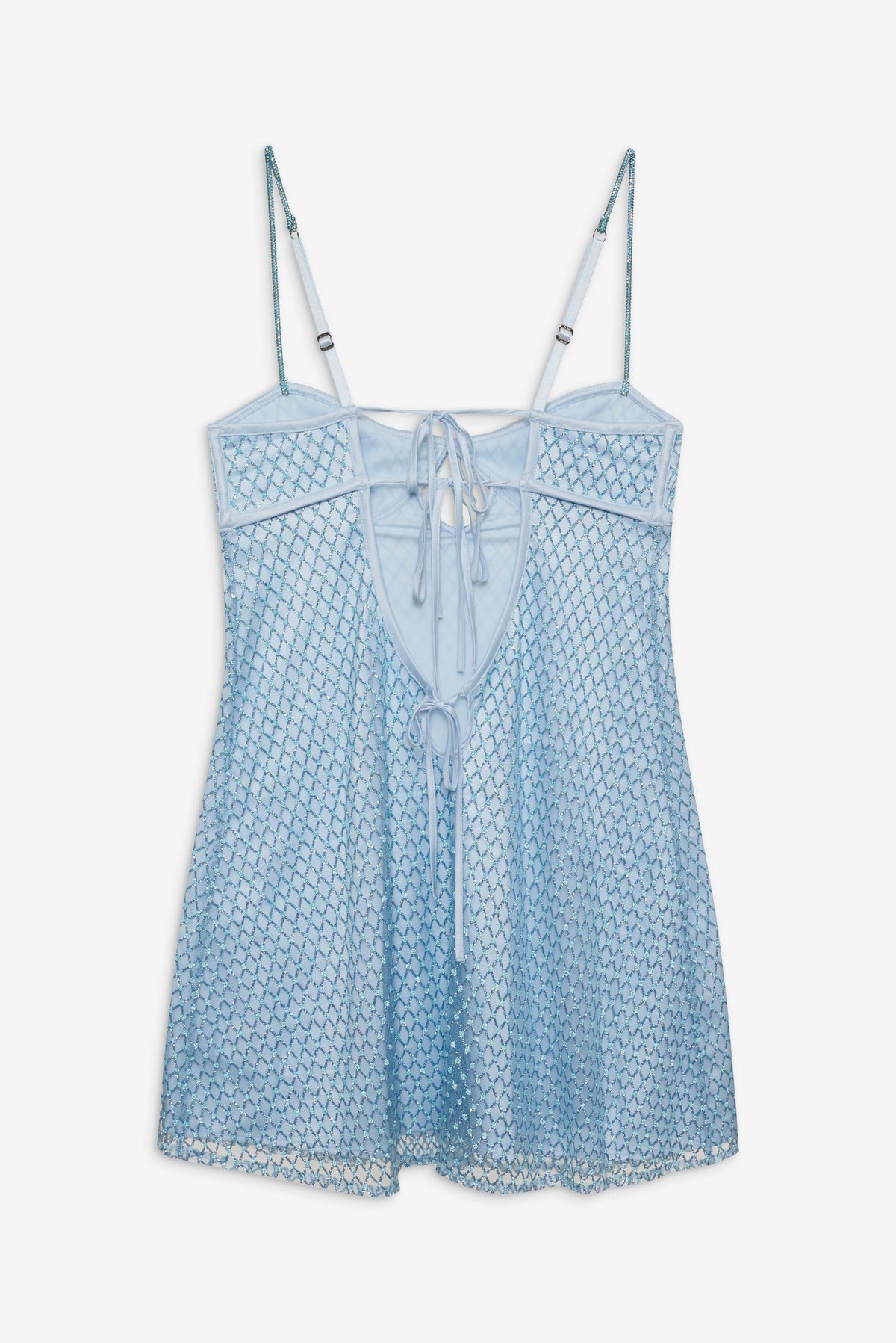 Glitter Slip Dress Blue - For Love & Lemons