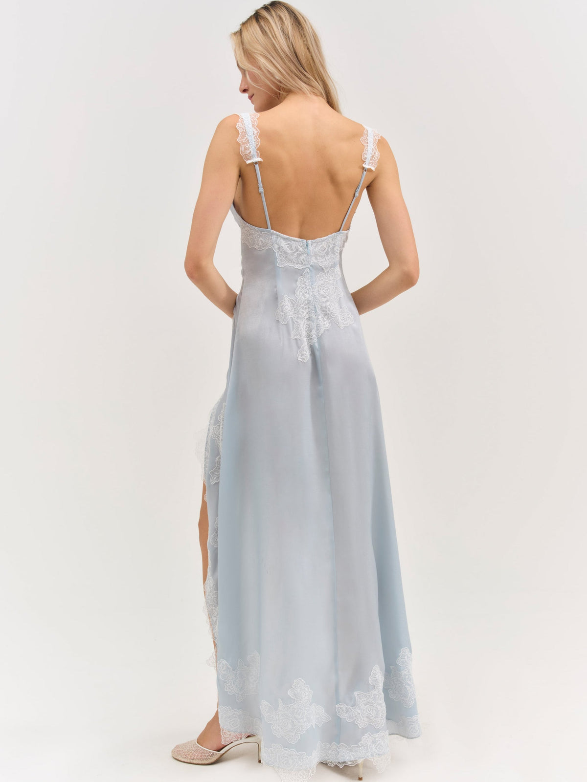 Clemence Maxi Dress Blue - For Love & Lemons