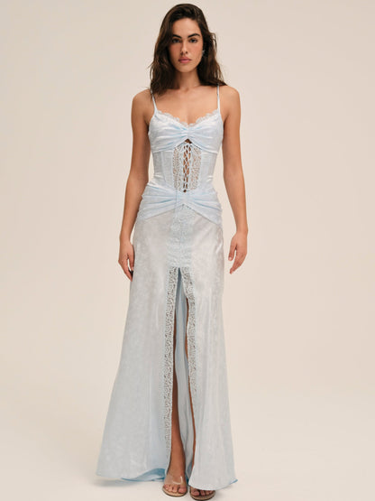 Ophelia Gown Blue - For Love & Lemons