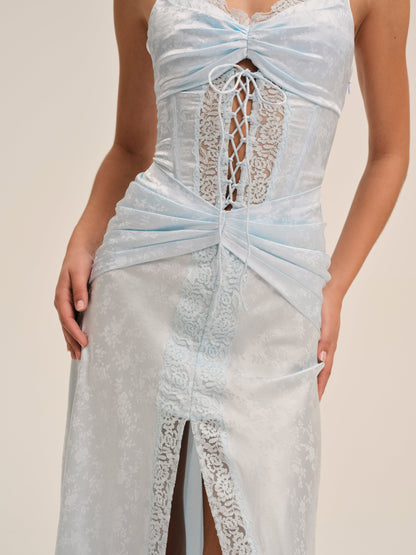 Ophelia Gown Blue - For Love & Lemons