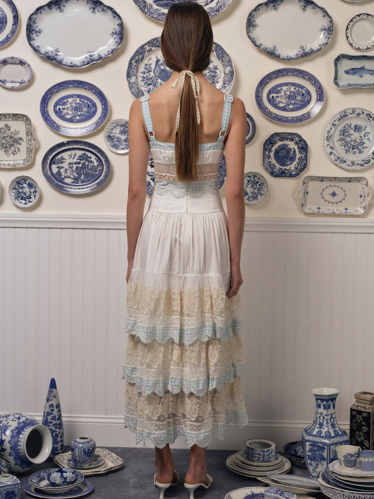 Tessa Midi Dress White - For Love & Lemons
